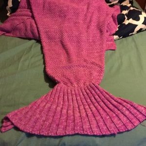 Mermaid tail blanket